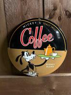 Mickey’s Coffee Emaille Bord - Enseigne en émail - Émail, Verzamelen, Nieuw