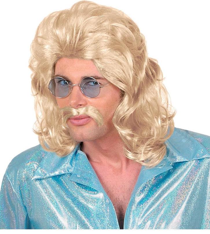 Blonde Pruik 70S, Hobby en Vrije tijd, Feestartikelen, Nieuw, Verzenden