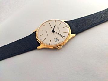 Lacher - unworn mens gold plated automatic - Sans Prix de beschikbaar voor biedingen
