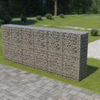 vidaXL Mur en gabion avec couvercles Acier galvanisé 300, Jardin & Terrasse, Neuf, Verzenden
