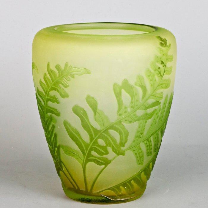 Emile Gallé - Emile Gallé - Vaas - Glas - Varens (Fougères), Antiek en Kunst, Antiek | Glaswerk en Kristal