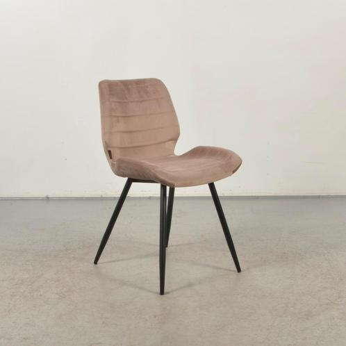 Vergaderstoel Huskvarna - Velvet taupe - 4-poot onderstel, Huis en Inrichting, Stoelen, Gebruikt, Ophalen of Verzenden