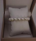 Zonder Minimumprijs - Armband 10x11mm witte Edison, Nieuw