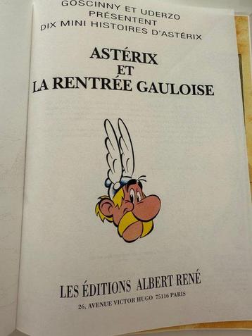 Astérix et la rentrée gauloise + grande dédicace manuscrite beschikbaar voor biedingen