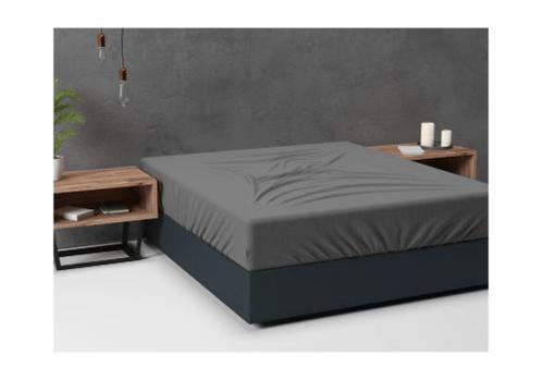 Sleeptime Flanel Basic Hoeslaken Antraciet, Huis en Inrichting, Slaapkamer | Beddengoed