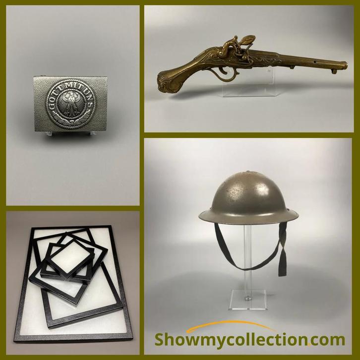 Displays / Standaards Militaria, Verzamelen, Militaria | Algemeen, Verzenden
