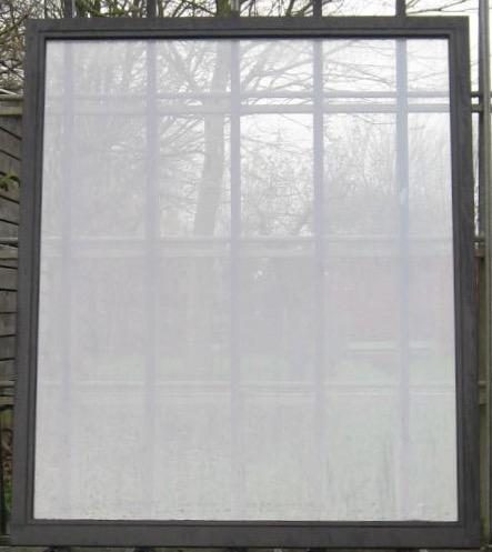 houten raam , chassis , venster 174 x 208 zwart ral 9005, Doe-het-zelf en Bouw, Raamkozijnen en Schuifdeuren, Inclusief glas, Nieuw