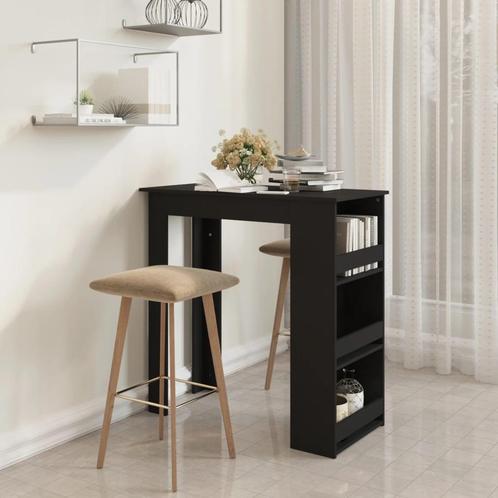 vidaXL Bartafel met opbergrek 102x50x103,5 cm bewerkt hout, Huis en Inrichting, Tafels | Eettafels, Nieuw, Verzenden