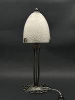 Charles Schneider - Tafellamp - ‘moucheté’ glas (wolkachtig)