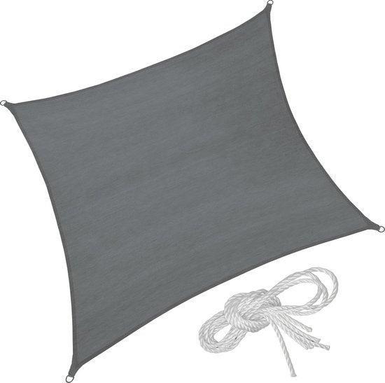 2dekans | tectake - Vierkant zonneluifel van polyethyleen,, Tuin en Terras, Overige Tuin en Terras, Ophalen of Verzenden