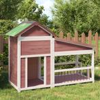 vidaXL Hondenhok 143x60,5x109 cm massief grenenhout, Verzenden, Nieuw