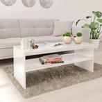 vidaXL Table basse Blanc brillant 100x40x40 cm Bois, Verzenden, Neuf