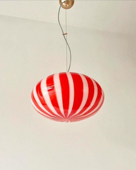 MIMU interior - Plafondlamp - Red Filigrana Stripes Lamp 33, Antiek en Kunst, Antiek | Verlichting