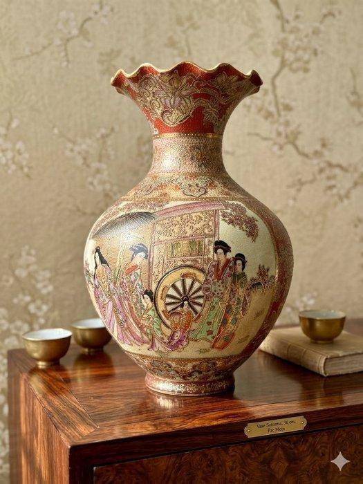 Vaas - Keramiek - Grote Japanse vaas, Antiek en Kunst, Antiek | Glaswerk en Kristal