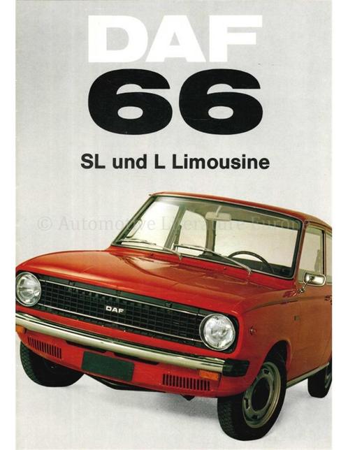 1972 DAF 66 BROCHURE NEDERLANDS, Boeken, Auto's | Folders en Tijdschriften