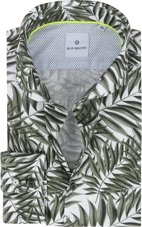 Blue Industry Overhemd Blad Donkergroen maat 44 Heren, Kleding | Heren, Merkkleding | Overhemden, Nieuw, Halswijdte 43/44 (XL)