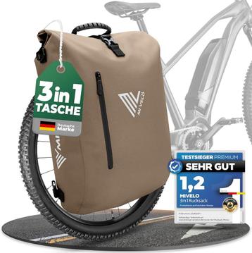 2dekans | MIVELO 3-in-1 Waterdichte Fietstas met Laptopvak beschikbaar voor biedingen