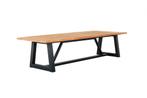 Suns Ovada tuintafel matt royal grey frame met teak blad 280, Nieuw