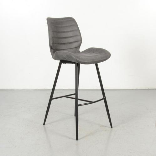 Barkruk Boden, antraciet, 4-poot onderstel, Huis en Inrichting, Stoelen, Gebruikt, Ophalen of Verzenden