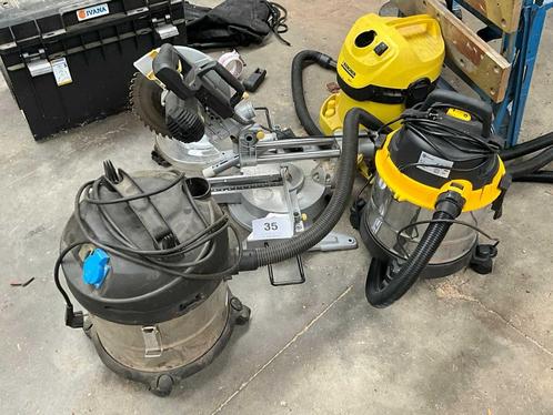 2018 KOS AZR250 Afkortcirkelzaagmachine en 2 stofzuigers, Doe-het-zelf en Bouw, Gereedschap | Zaagmachines