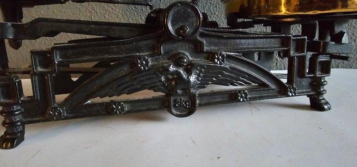Balans of weegschaal - gietijzer, Koper - Antiek weegschaal, Antiek en Kunst, Curiosa en Brocante