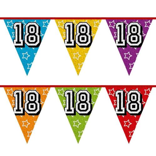 Slingers 18 Jaar Glitter 8m, Hobby en Vrije tijd, Feestartikelen, Nieuw, Verzenden
