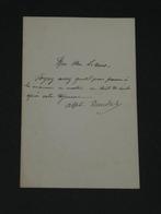 Alphonse Daudet - Billet autographe signé adressé à Mon, Verzamelen, Nieuw