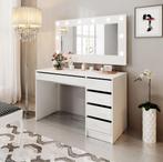 Kaptafel - 120x55x75 cm - met spiegel - Toilettafel - Bureau