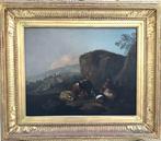 Johann Heinrich Roos (1631-1685) - Italian Landscape with, Antiek en Kunst