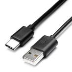 1 meter Gecertificeerd Type C USB kabel - Zwart, Telecommunicatie, Verzenden, Nieuw