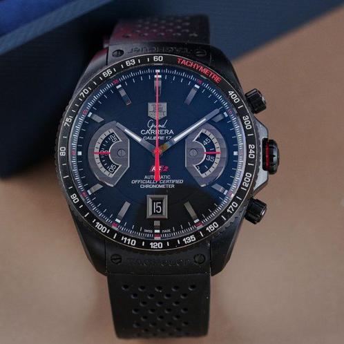 TAG Heuer - Grand Carrera Chronograph - CAV518B.FC6237 -, Handtassen en Accessoires, Horloges | Antiek
