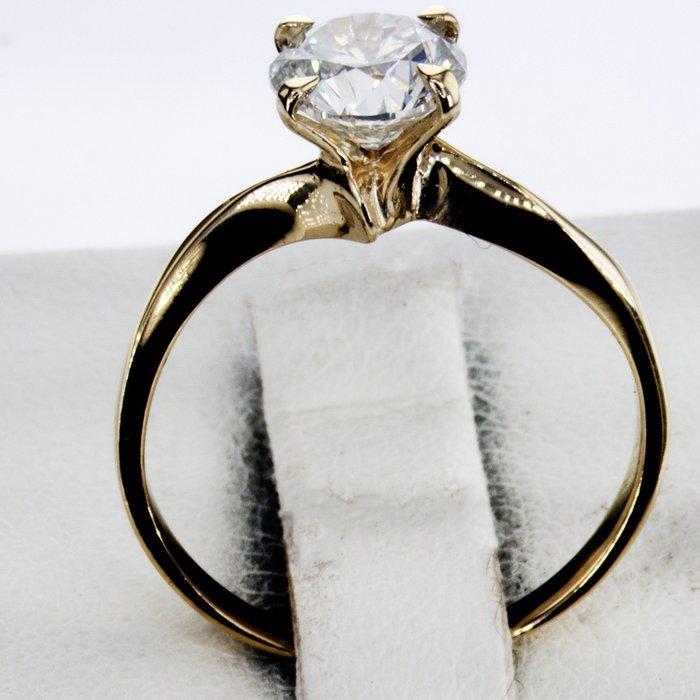 Zonder minimumprijs - Verlovingsring - 14 karaat Geel goud -, Handtassen en Accessoires, Antieke sieraden