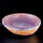 Natuurlijke agata geode - asbak - paarse lavendel agata
