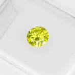 1 pcs Diamant (Kleurbehandeld) - 0.43 ct - Rond - Fancy, Nieuw