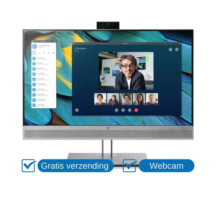HP EliteDisplay E243m | Refurbished Monitor met Webcam, Computers en Software, Monitoren, Gebruikt, Ophalen of Verzenden