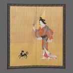Bybu kamerscherm - Hout, Gouden blad - Japan, Antiek en Kunst