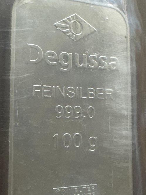 100 gram - Zilver - Degussa - Silberbarren (Zonder, Postzegels en Munten, Edelmetalen en Baren