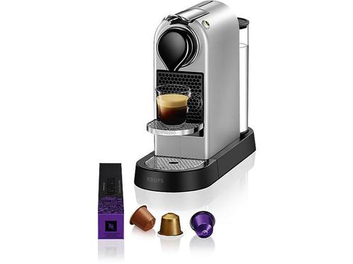 Krups -  Nespresso Citiz  (xn741b10) - Zilver, Elektronische apparatuur, Koffiezetapparaten, Koffiepads en cups, Nieuw, Afneembaar waterreservoir