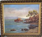 Leon Zeytline (1885-1962) - Soleil couchant sur Menton, Antiquités & Art