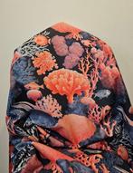 Mediterraan weefsel met koraal en vissen - 300x280cm- -
