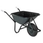 Kruiwagen gelakt 90liter zware bouw rechte neus met, Nieuw
