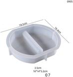 Siliconenmal plat recht 07 reageerbuis epoxy resin 16 cm per