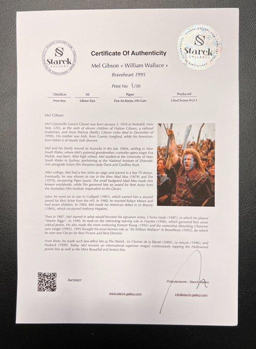 Braveheart 1995 - Mel Gibson « William Wallace » - Fine Art, Verzamelen, Film en Tv