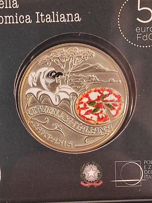 Italie. 5 Euro 2020 Pizza e Mozzarella di Bufala, Timbres & Monnaies, Monnaies | Europe | Monnaies euro