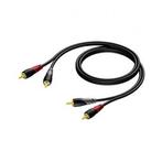 Tulp kabel | Procab | 10 meter (Stereo, 100% koper, Verguld), Nieuw, Verzenden