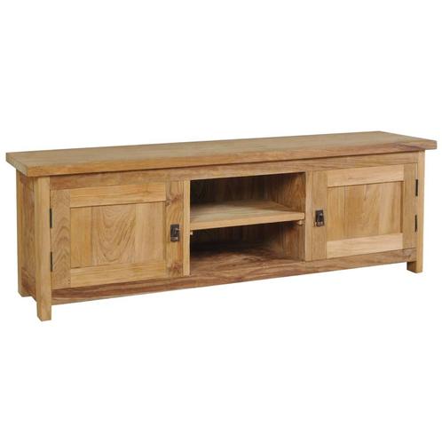 vidaXL Tv-meubel 120x30x40 cm massief teakhout, Huis en Inrichting, Kasten |Televisiemeubels, Nieuw, Verzenden