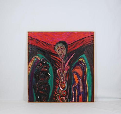 Olav Vorsel (1922 - 2007) - Figure in red, Antiek en Kunst, Kunst | Schilderijen | Modern