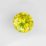 1 pcs Diamant (Kleurbehandeld) - 0.74 ct - Rond - Fancy, Handtassen en Accessoires, Edelstenen, Nieuw