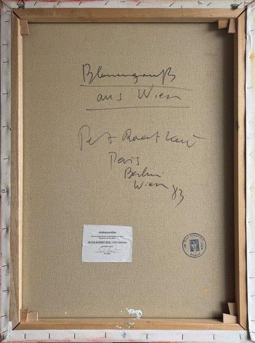 Peter Robert Keil (1942) - Blumengruß aus Wien - Paris,, Antiek en Kunst, Kunst | Schilderijen | Modern