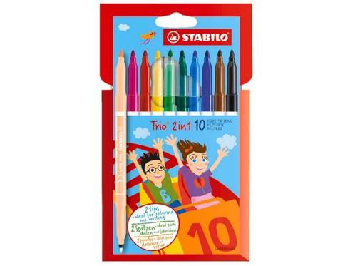 Veiling - Viltstift en fineliner in 1 - STABILO Trio 2 in 1, Hobby en Vrije tijd, Tekenen, Gebruikt